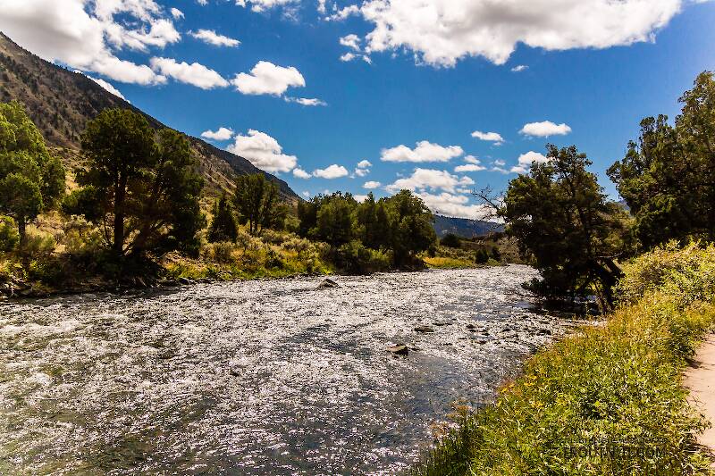 The Gardner River in Montana