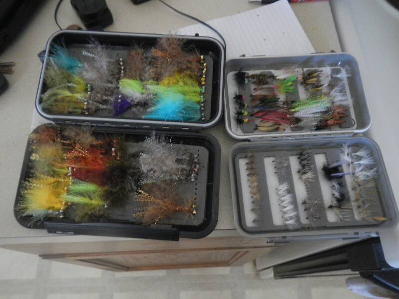 More flies - these are my main two boxes I carry in the sling-pack, the previous two are "add-ons" as needed