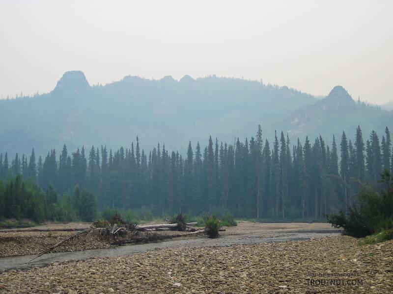 Angel Rocks in smoke

From the Chena River in Alaska