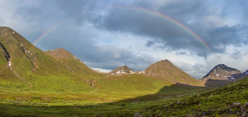 Rainbow mini-panorama.

From Clearwater Mountains in Alaska