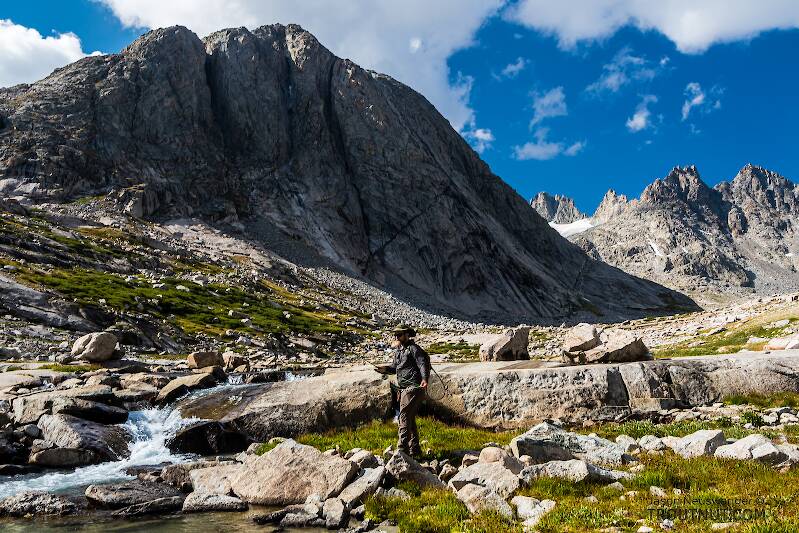 Fishing the inlet to Upper Titcomb with no luck

From Titcomb Basin in Wyoming