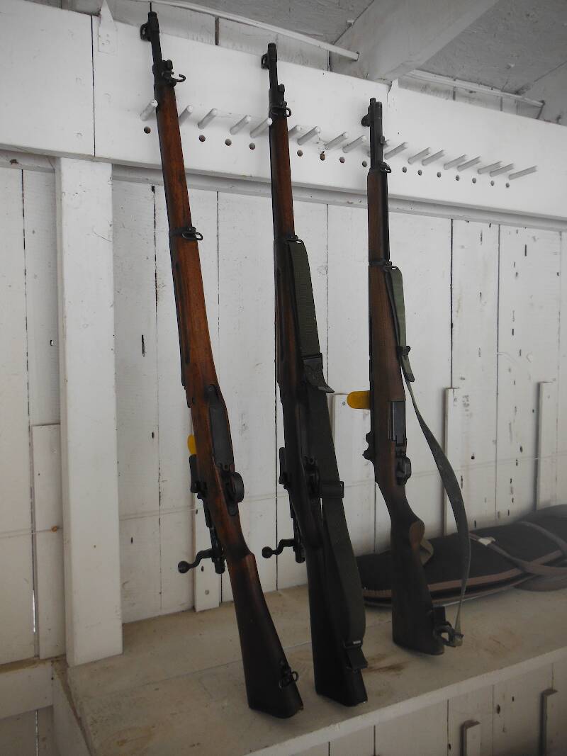 More fine old military rifles, the two on the left are Model of 1917 (.30-06 just like the Garand)