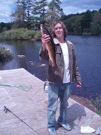A 22inch creek chub.  weighed about 4lbs too.